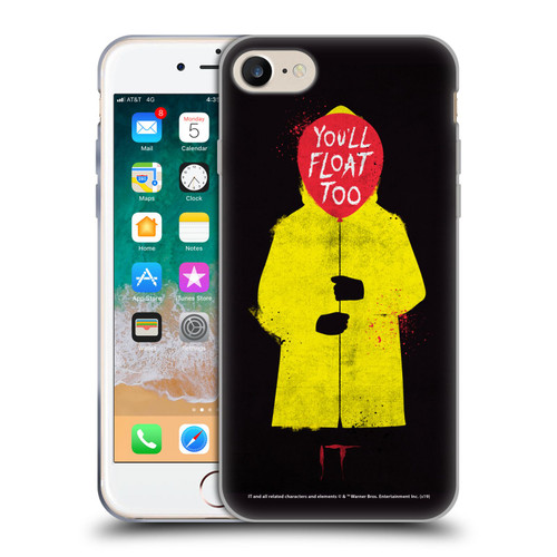 IT Movie Graphics You'll Float Too Soft Gel Case for Apple iPhone 7 / 8 / SE 2020 & 2022 & MagSafe
