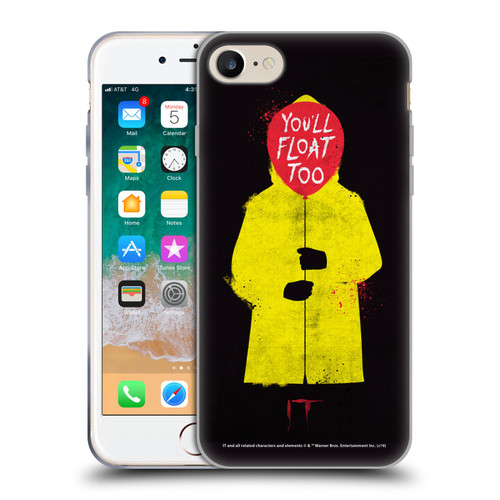 IT Movie Graphics You'll Float Too Soft Gel Case for Apple iPhone 7 / 8 / SE 2020 & 2022