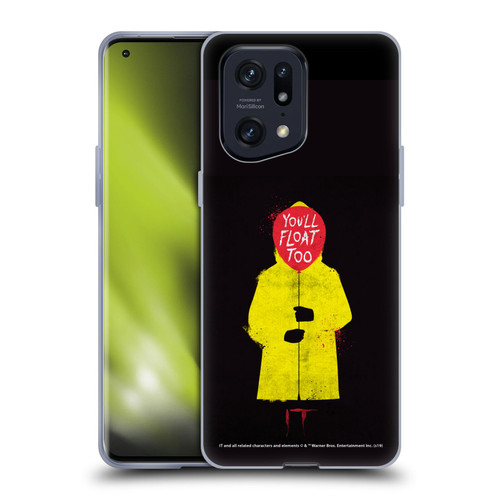 IT Movie Graphics You'll Float Too Soft Gel Case for OPPO Find X5 Pro