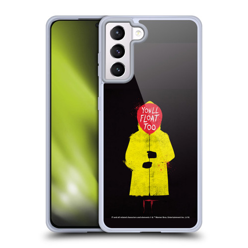 IT Movie Graphics You'll Float Too Soft Gel Case for Samsung Galaxy S21+ 5G & MagSafe