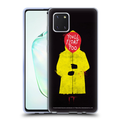 IT Movie Graphics You'll Float Too Soft Gel Case for Samsung Galaxy Note10 Lite