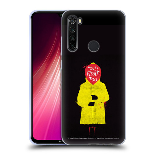 IT Movie Graphics You'll Float Too Soft Gel Case for Xiaomi Redmi Note 8T
