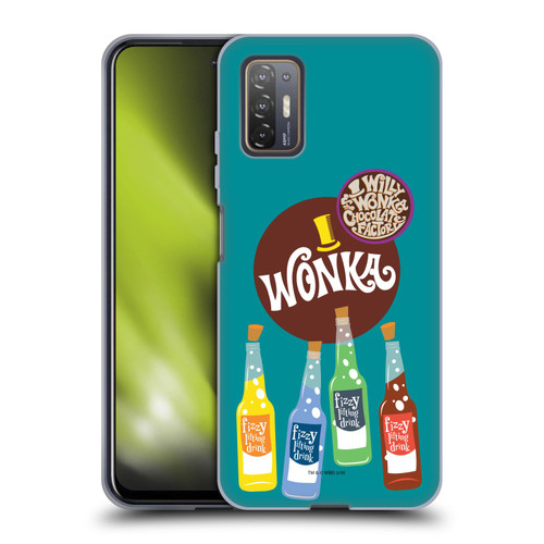 Willy Wonka and the Chocolate Factory Graphics Fizzy Lifting Drink Soft Gel Case for HTC Desire 21 Pro 5G