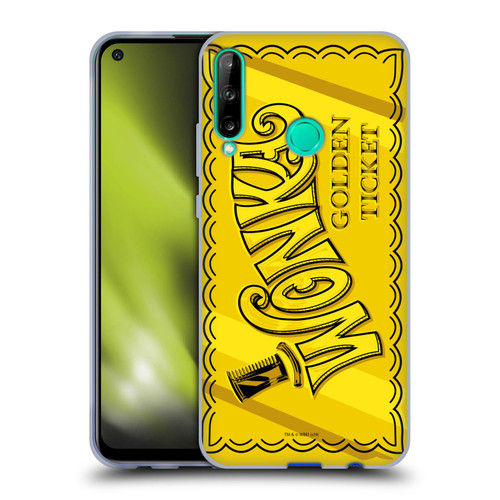 Willy Wonka and the Chocolate Factory Graphics Golden Ticket Soft Gel Case for Huawei P40 lite E
