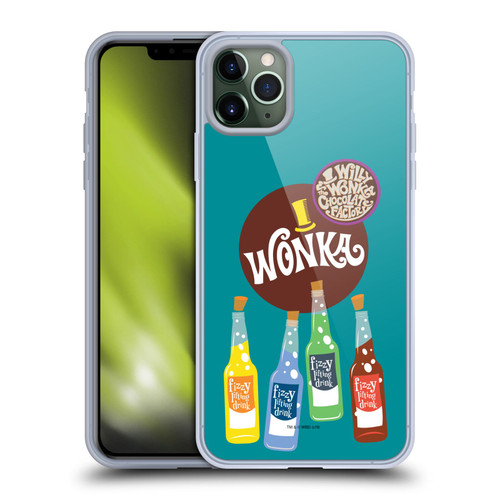Willy Wonka and the Chocolate Factory Graphics Fizzy Lifting Drink Soft Gel Case for Apple iPhone 11 Pro Max