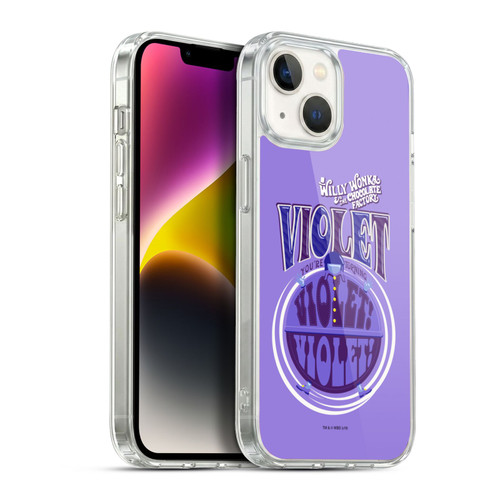 Willy Wonka and the Chocolate Factory Graphics Violet Beauregarde Soft Gel Case for Apple iPhone 14