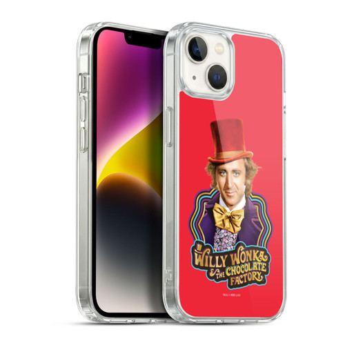 Willy Wonka and the Chocolate Factory Graphics Gene Wilder Soft Gel Case for Apple iPhone 14 Plus & MagSafe