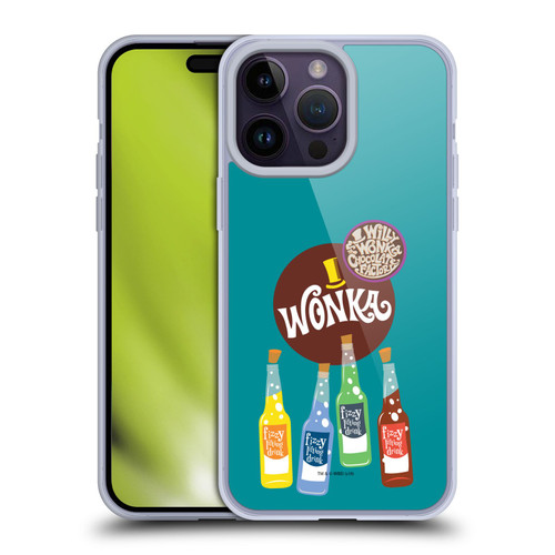 Willy Wonka and the Chocolate Factory Graphics Fizzy Lifting Drink Soft Gel Case for Apple iPhone 14 Pro Max