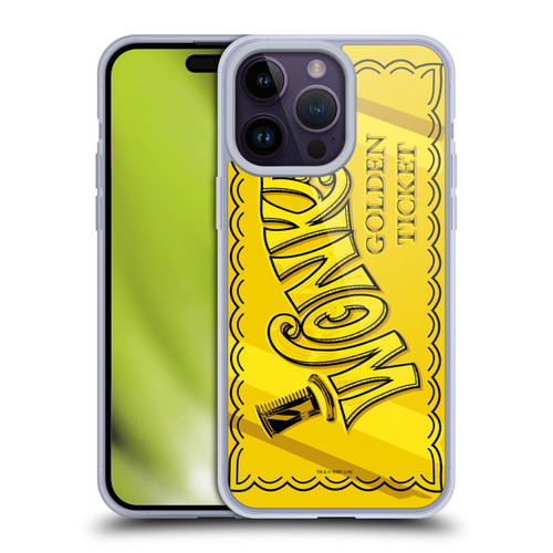 Willy Wonka and the Chocolate Factory Graphics Golden Ticket Soft Gel Case for Apple iPhone 14 Pro Max