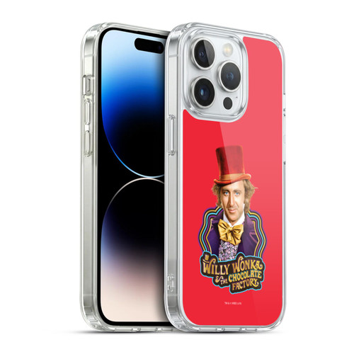Willy Wonka and the Chocolate Factory Graphics Gene Wilder Soft Gel Case for Apple iPhone 14 Pro & MagSafe