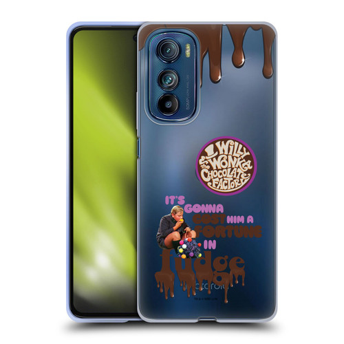 Willy Wonka and the Chocolate Factory Graphics Augustus Gloop Soft Gel Case for Motorola Edge 30