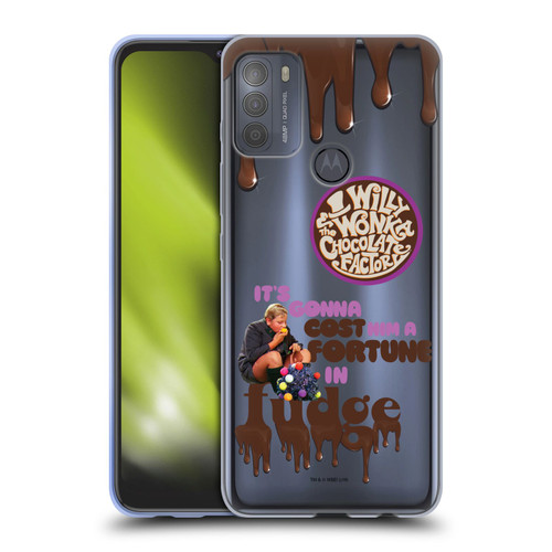 Willy Wonka and the Chocolate Factory Graphics Augustus Gloop Soft Gel Case for Motorola Moto G50