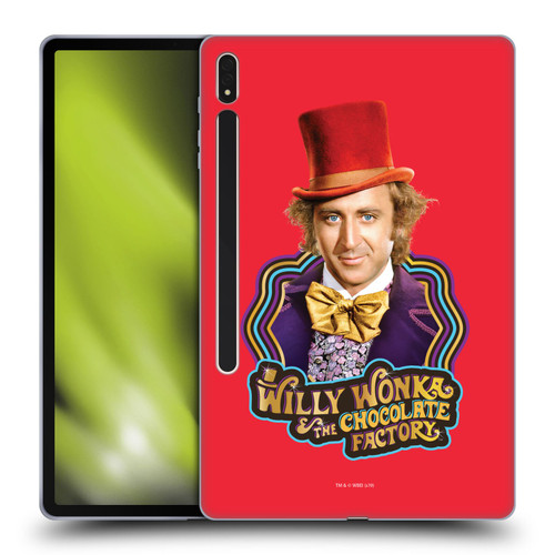 Willy Wonka and the Chocolate Factory Graphics Gene Wilder Soft Gel Case for Samsung Galaxy Tab S8 Plus