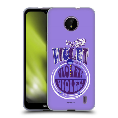 Willy Wonka and the Chocolate Factory Graphics Violet Beauregarde Soft Gel Case for Nokia C10 / C20