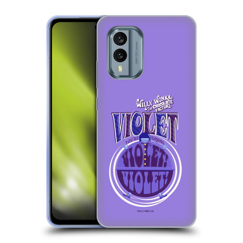 Willy Wonka and the Chocolate Factory Graphics Violet Beauregarde Soft Gel Case for Nokia X30