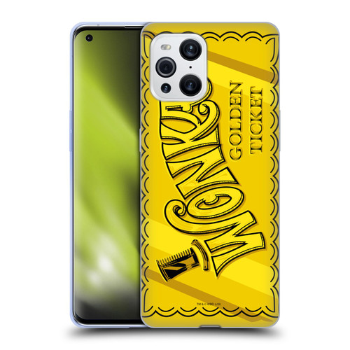 Willy Wonka and the Chocolate Factory Graphics Golden Ticket Soft Gel Case for OPPO Find X3 / Pro