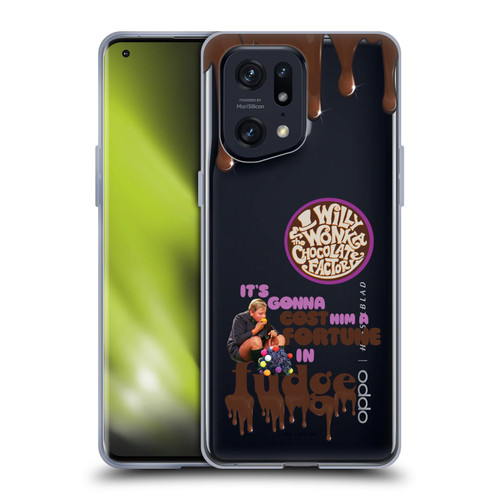 Willy Wonka and the Chocolate Factory Graphics Augustus Gloop Soft Gel Case for OPPO Find X5 Pro