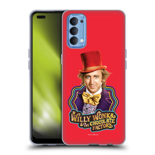 Willy Wonka and the Chocolate Factory Graphics Gene Wilder Soft Gel Case for OPPO Reno 4 5G