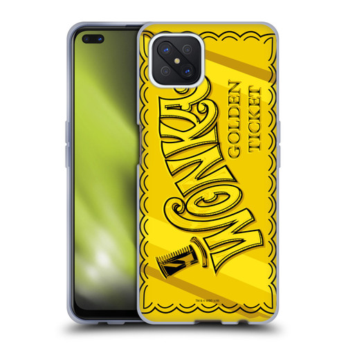 Willy Wonka and the Chocolate Factory Graphics Golden Ticket Soft Gel Case for OPPO Reno4 Z 5G