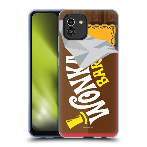 Willy Wonka and the Chocolate Factory Graphics Candy Bar Soft Gel Case for Samsung Galaxy A03 (2021)