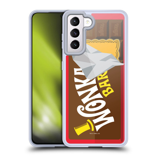 Willy Wonka and the Chocolate Factory Graphics Candy Bar Soft Gel Case for Samsung Galaxy S21 5G