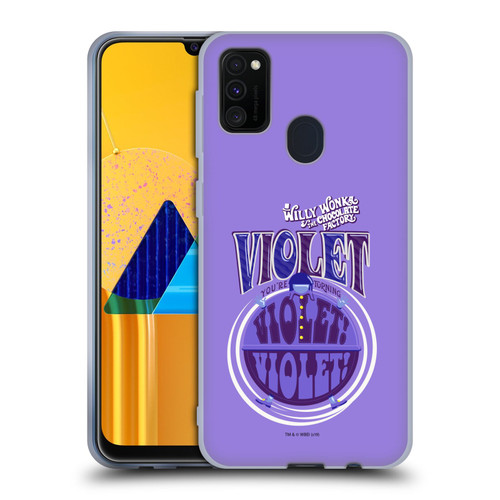 Willy Wonka and the Chocolate Factory Graphics Violet Beauregarde Soft Gel Case for Samsung Galaxy M30s (2019)/M21 (2020)