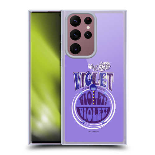 Willy Wonka and the Chocolate Factory Graphics Violet Beauregarde Soft Gel Case for Samsung Galaxy S22 Ultra 5G