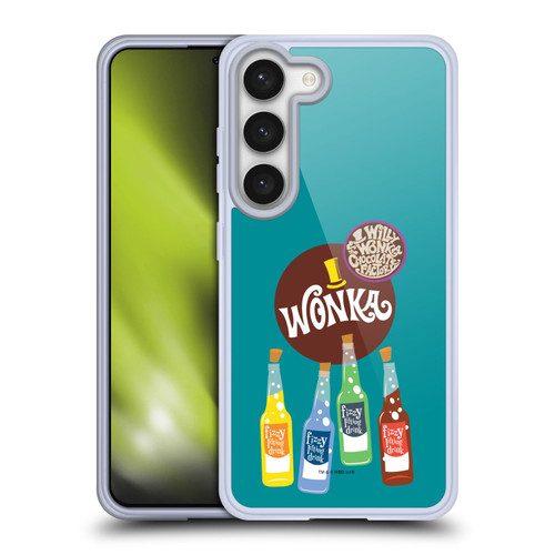 Willy Wonka and the Chocolate Factory Graphics Fizzy Lifting Drink Soft Gel Case for Samsung Galaxy S23 5G