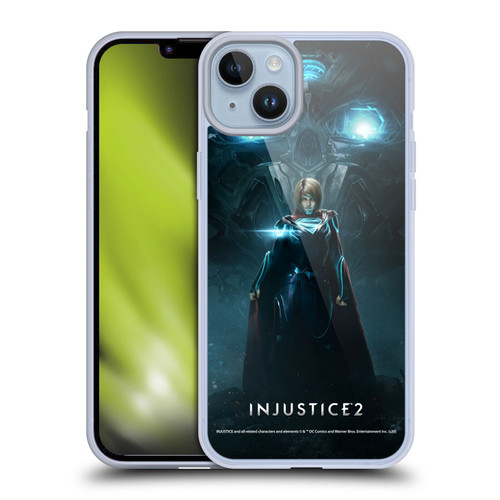 Injustice 2 Characters Supergirl Soft Gel Case for Apple iPhone 14 Plus