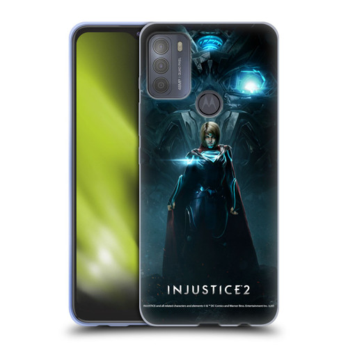 Injustice 2 Characters Supergirl Soft Gel Case for Motorola Moto G50