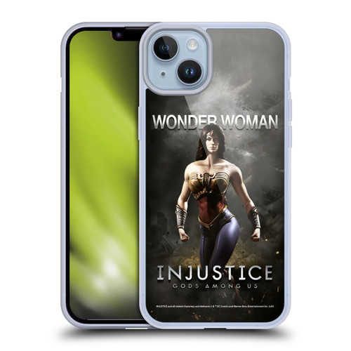 Injustice Gods Among Us Characters Wonder Woman Soft Gel Case for Apple iPhone 14 Plus