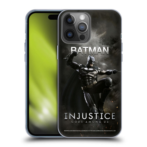 Injustice Gods Among Us Characters Batman Soft Gel Case for Apple iPhone 14 Pro Max