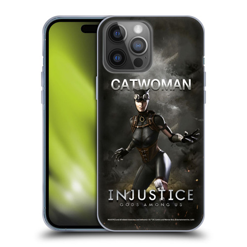 Injustice Gods Among Us Characters Catwoman Soft Gel Case for Apple iPhone 14 Pro Max
