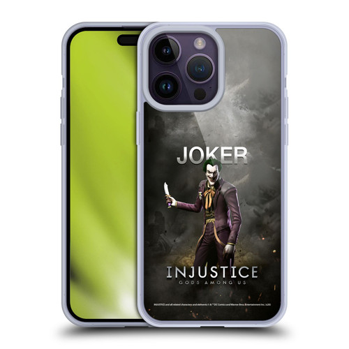 Injustice Gods Among Us Characters Joker Soft Gel Case for Apple iPhone 14 Pro Max