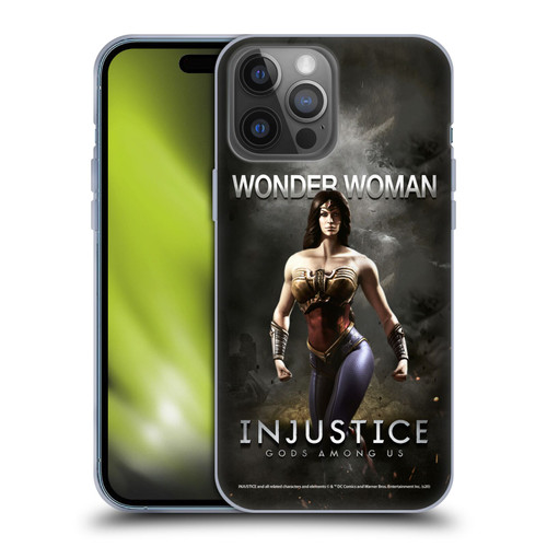 Injustice Gods Among Us Characters Wonder Woman Soft Gel Case for Apple iPhone 14 Pro Max