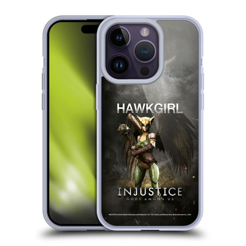 Injustice Gods Among Us Characters Hawkgirl Soft Gel Case for Apple iPhone 14 Pro