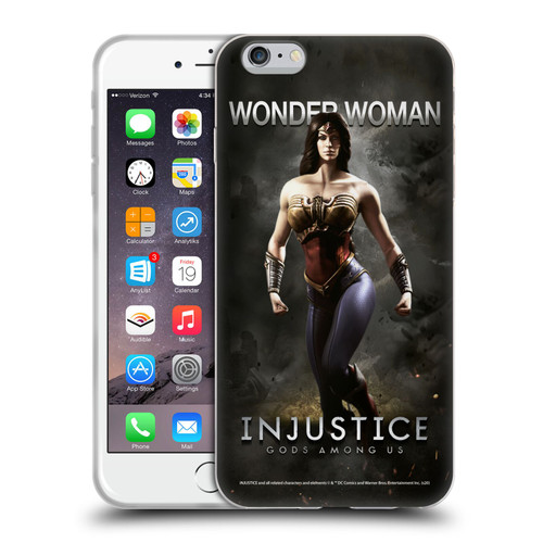 Injustice Gods Among Us Characters Wonder Woman Soft Gel Case for Apple iPhone 6 Plus / iPhone 6s Plus