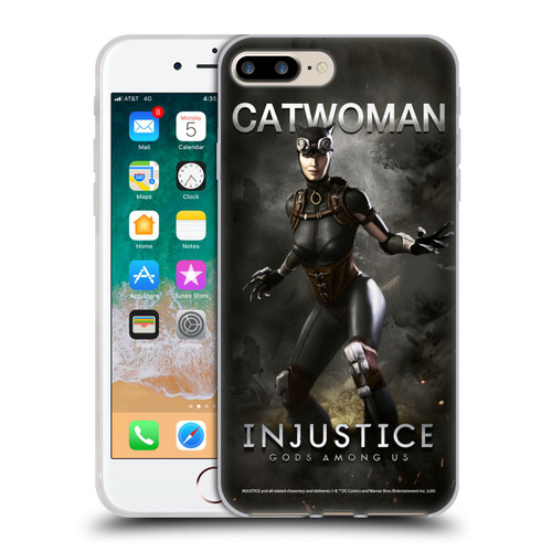 Injustice Gods Among Us Characters Catwoman Soft Gel Case for Apple iPhone 7 Plus / iPhone 8 Plus