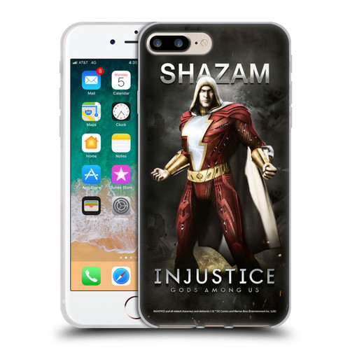 Injustice Gods Among Us Characters Shazam Soft Gel Case for Apple iPhone 7 Plus / iPhone 8 Plus