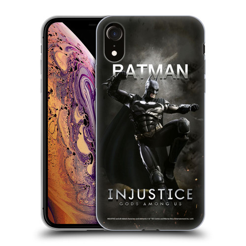 Injustice Gods Among Us Characters Batman Soft Gel Case for Apple iPhone XR