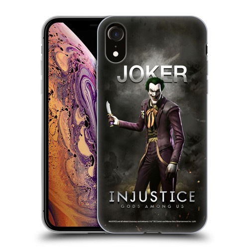 Injustice Gods Among Us Characters Joker Soft Gel Case for Apple iPhone XR
