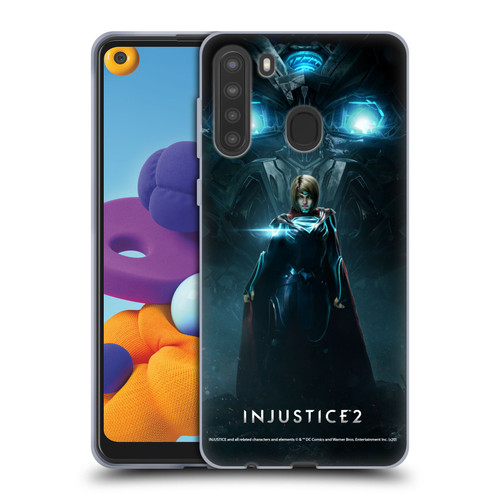 Injustice 2 Characters Supergirl Soft Gel Case for Samsung Galaxy A21 (2020)