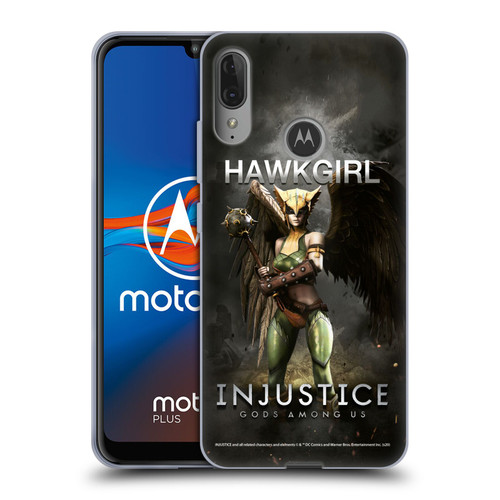 Injustice Gods Among Us Characters Hawkgirl Soft Gel Case for Motorola Moto E6 Plus