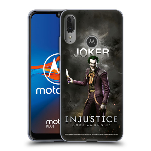 Injustice Gods Among Us Characters Joker Soft Gel Case for Motorola Moto E6 Plus