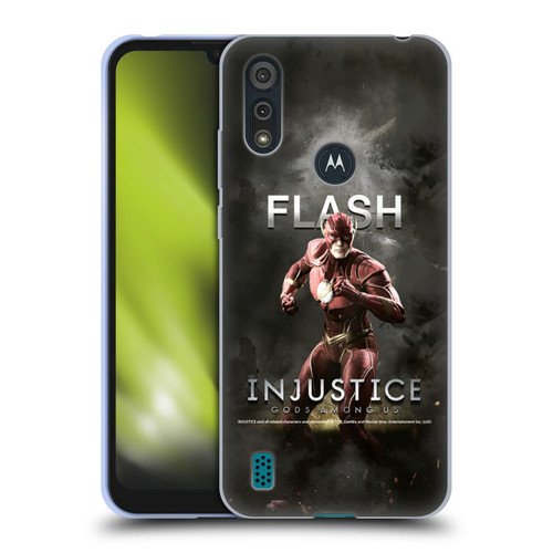 Injustice Gods Among Us Characters Flash Soft Gel Case for Motorola Moto E6s (2020)