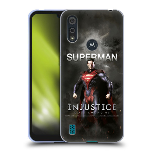 Injustice Gods Among Us Characters Superman Soft Gel Case for Motorola Moto E6s (2020)