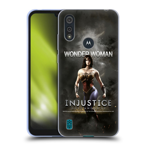 Injustice Gods Among Us Characters Wonder Woman Soft Gel Case for Motorola Moto E6s (2020)