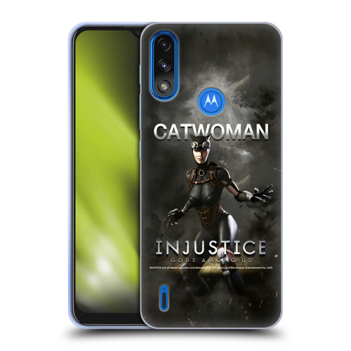 Injustice Gods Among Us Characters Catwoman Soft Gel Case for Motorola Moto E7 Power / Moto E7i Power