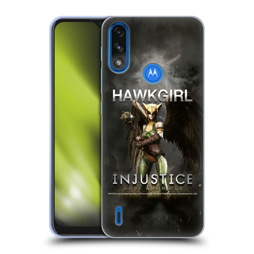 Injustice Gods Among Us Characters Hawkgirl Soft Gel Case for Motorola Moto E7 Power / Moto E7i Power