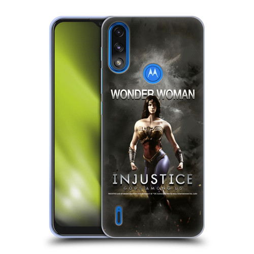 Injustice Gods Among Us Characters Wonder Woman Soft Gel Case for Motorola Moto E7 Power / Moto E7i Power